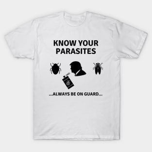 know your parasites - Luna Tick - Parasites meme T-Shirt